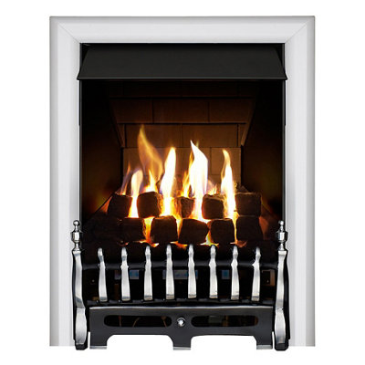 Focal Point Blenheim Multi Flue Chrome Effect Remote Controlled 3.1Kw Gas Fire