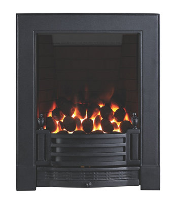 Focal Point Finsbury Full Depth Black Manual Control 3.75Kw Gas Fire