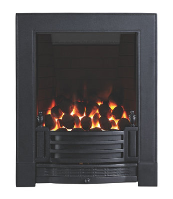 Focal Point Finsbury Full Depth Black Remote Controlled 3.75Kw Gas Fire