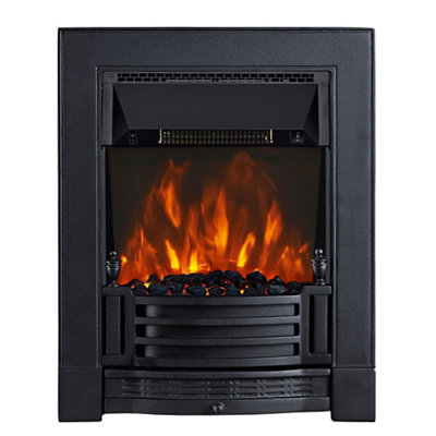 Focal Point Finsbury 2Kw Cast Iron Effect Inset Electric Fire (H)59.6Cm (W)48.5Cm (D)15.4Cm