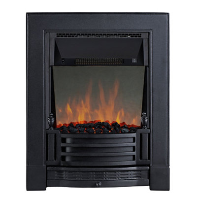 Focal Point Finsbury 2Kw Cast Iron Effect Inset Electric Fire (H)59.6Cm (W)48.5Cm (D)15.4Cm