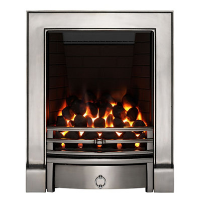 Focal Point Soho Full Depth Chrome Effect Manual Control 3.75Kw Gas Fire