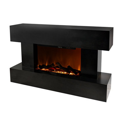 Focal Point Rivenhall 2Kw Gloss Black Wall-Mounted Electric Fire
