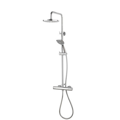Aqualisa Sierra Chrome Effect Rear Fed Mixer Shower With 2 Heads & 1500M Hose Length