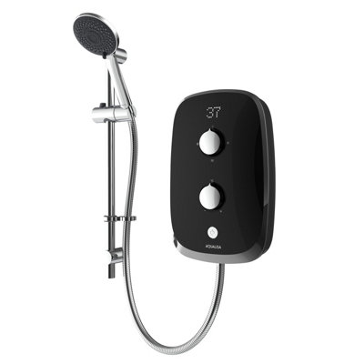 Aqualisa Esense Gloss Black Manual Electric Shower, 8.5Kw