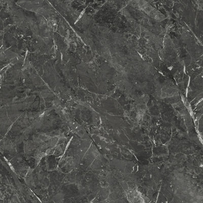 Wilsonart Marmo Nero Matt Black Marble Effect Laminate Kitchen Upstand (L)3000Mm