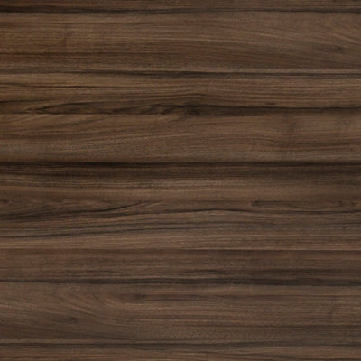 Wilsonart Noyer Flamme Matt Brown Dark Wood Effect Laminate Kitchen Upstand (L)3000Mm