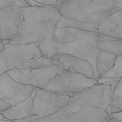 Wilsonart Marmo Grigio Matt Grey Marble Effect Laminate Kitchen Upstand (L)3000Mm