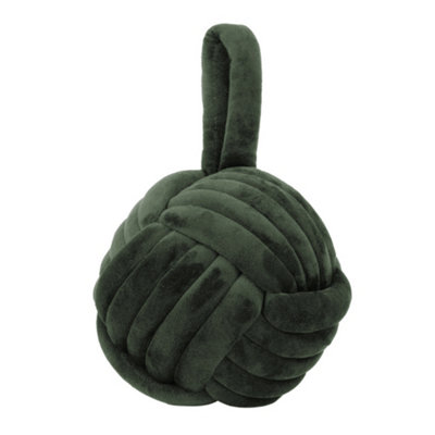 Furn. Boucle Knot Khaki Decorative Door Stop