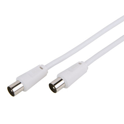 Slx White Tv/Fm Coaxial Cable, 5M