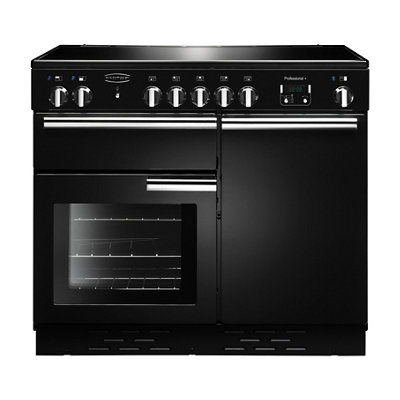 Rangemaster Prop100ecblc Freestanding Electric Range Cooker With Ceramic Hob - Black