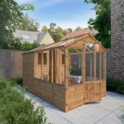 Mercia 10X6 Apex Greenhouse Combi Shed - Assembly Required