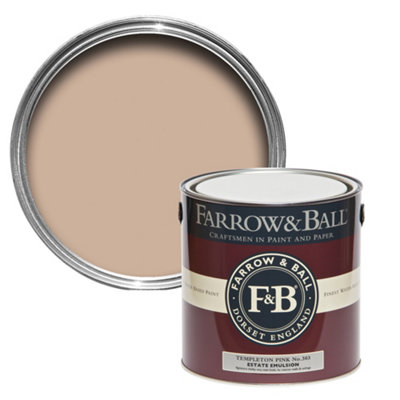 Farrow & Ball Estate Templeton Pink No.303 Matt Emulsion Paint, 2.5L