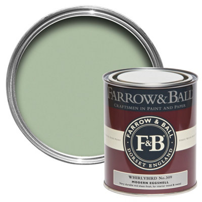 Farrow & Ball Modern Whirlybird No.309 Eggshell Paint, 750Ml