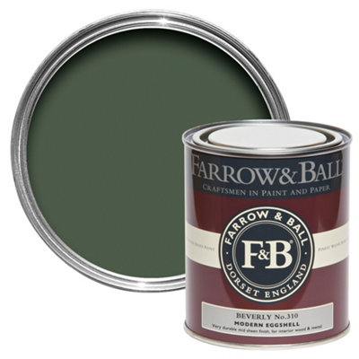 Farrow & Ball Modern Beverly No.310 Eggshell Paint, 750Ml