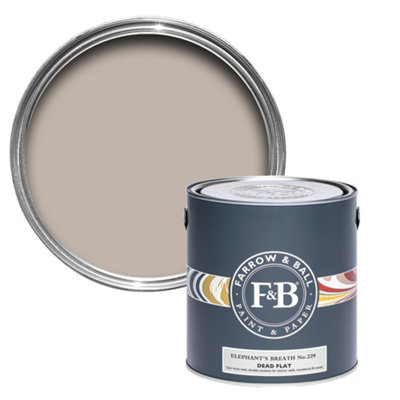 Farrow & Ball Elephantsbreath No.229 Dead-Flat Matt Multi-Surface Emulsion Paint, 2.5L