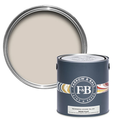 Farrow & Ball Skimming Stone No.241 Dead-Flat Matt Multi-Surface Emulsion Paint, 2.5L
