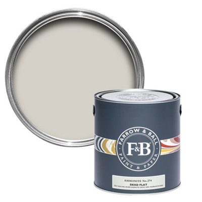 Farrow & Ball Ammonite No.274 Dead-Flat Matt Multi-Surface Emulsion Paint, 2.5L