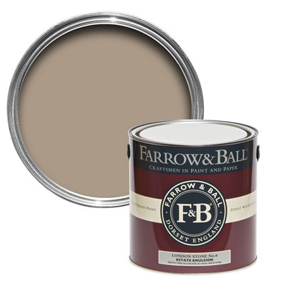 Farrow & Ball London Stone Estate Matt Emulsion Paint, 2.5L