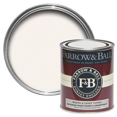 Farrow & Ball White & Light Tones Wood Primer & Undercoat, 750Ml
