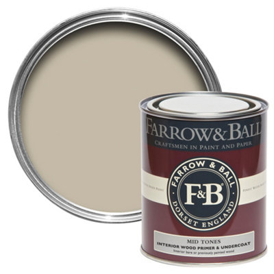 Farrow & Ball Mid Tones Multi-Surface Wood Primer & Undercoat, 750Ml