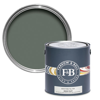 Farrow & Ball Douter No.318 Dead-Flat Matt Multi-Surface Emulsion Paint, 2.5L