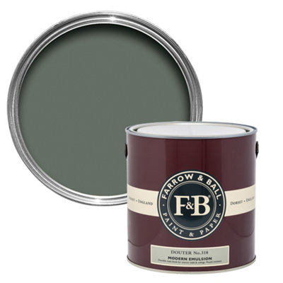 Farrow & Ball Modern Douter No.318 Matt Wall & Ceiling Emulsion Paint, 2.5L