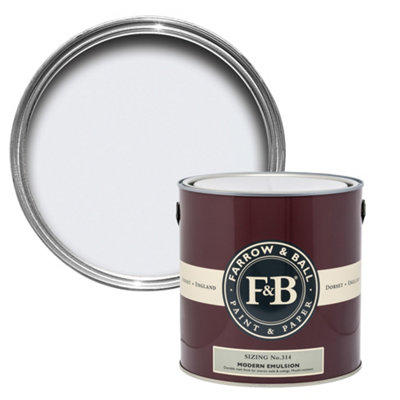 Farrow & Ball Modern Sizing No.314 Matt Wall & Ceiling Emulsion Paint, 2.5L
