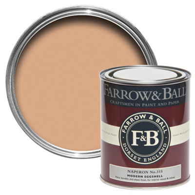 Farrow & Ball Modern Naperon No.315 Eggshell Metal & Wood Paint, 750Ml