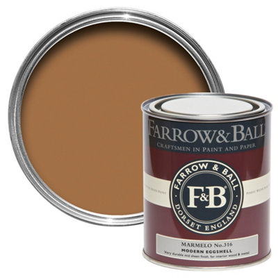Farrow & Ball Modern Marmelo No.316 Eggshell Metal & Wood Paint, 750Ml