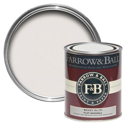 Farrow & Ball Wevet No.273 Flat Eggshell Topcoat Paint, 750Ml Tin