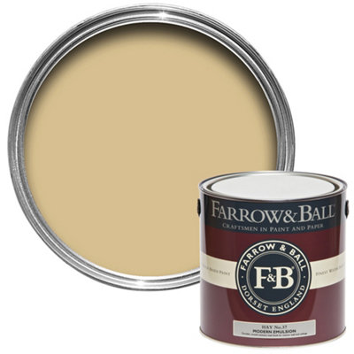 Farrow & Ball Modern Hay No.37 Matt Emulsion Paint, 2.5L