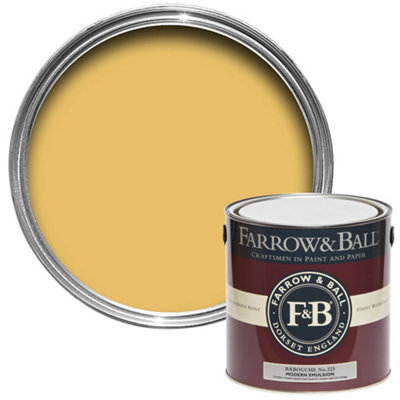 Farrow & Ball Babouche No.223 Modern Matt Emulsion Paint, 2.5L