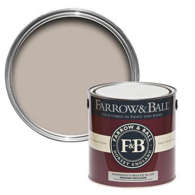Farrow & Ball Modern Elephant's Breath No.229 Matt Wall & Ceiling Emulsion Paint, 2.5L