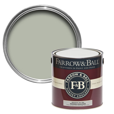 Farrow & Ball Modern Mizzle No.266 Matt Emulsion Paint, 2.5L