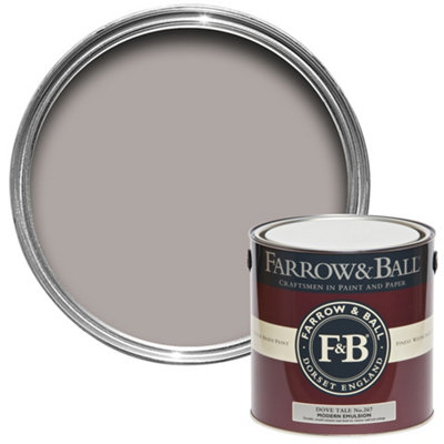 Farrow & Ball Modern Dove Tale No.267 Matt Emulsion Paint, 2.5L