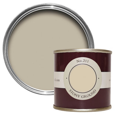 Farrow & Ball Estate Stony Ground No.211 Matt Wall & Ceiling Emulsion Paint, 100Ml Tester Pot