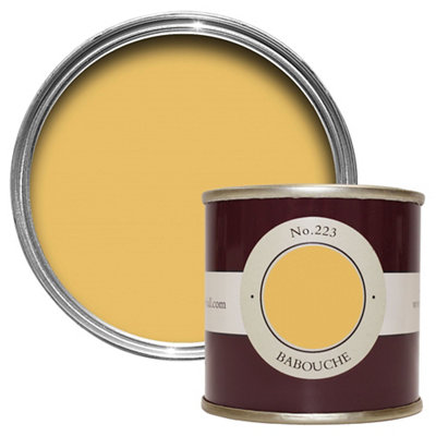 Farrow & Ball Babouche Estate No.223 Emulsion Paint, 100Ml Tester Pot