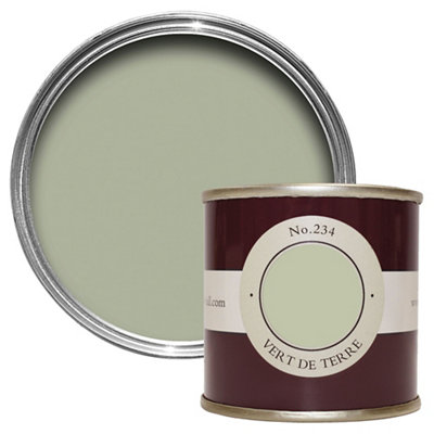 Farrow & Ball Estate Vert De Terre No.234 Matt Wall & Ceiling Emulsion Paint, 100Ml Tester Pot
