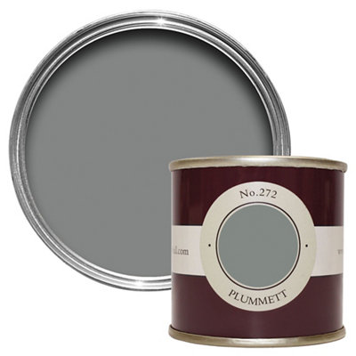 Farrow & Ball Estate Plummett No.272 Wall & Ceiling Emulsion Paint, 100Ml Tester Pot