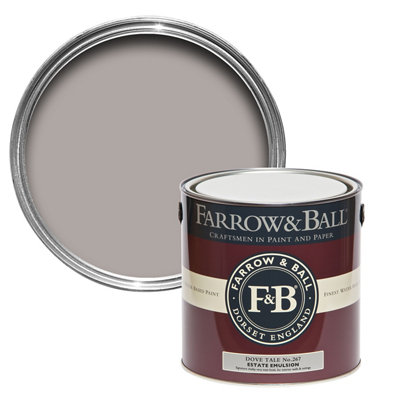 Farrow & Ball Estate Dove Tale No.267 Matt Wall & Ceiling Emulsion Paint, 2.5L