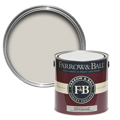 Farrow & Ball Estate Ammonite No.274 Matt Wall & Ceiling Emulsion Paint, 2.5L