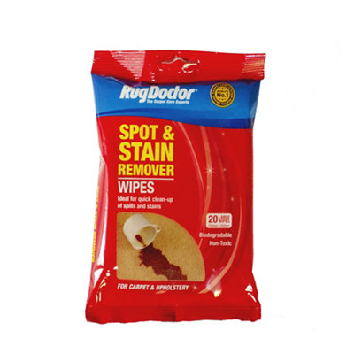 Rug Doctor Spot & Stain Unscented Cleaning Wipes, Pack Of 20