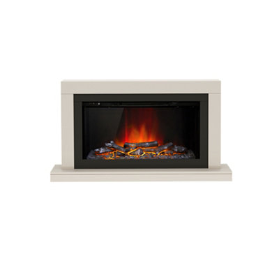 Be Modern Camaro Petite Cashmere Wall-Mounted Electric Fire Suite