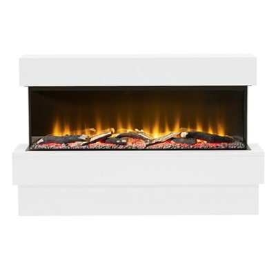 Be Modern Ashgrove White Outset Electric Fire Suite