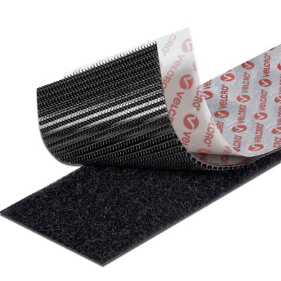Velcro Brand Black Hook & Loop Tape (L)1M (W)50Mm