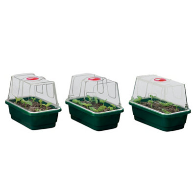 Garland Products Ltd Mini High Dome Propagator, Set Of 3