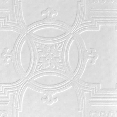 Anaglypta Luxury Early Victorian White Blown Wallpaper