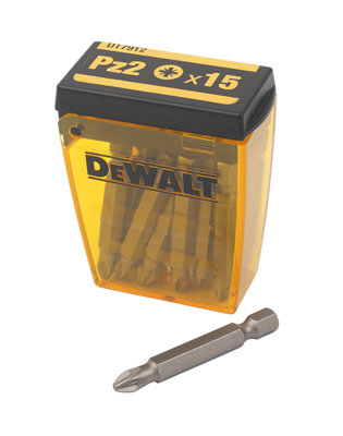 Dewalt Pz2 Screwdriver Bits (L)50Mm, Pack Of 15