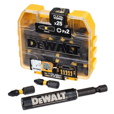Dewalt Pz2 Hardened Steel Screwdriver Bits (25 Pieces) - Dt70564t-Gb